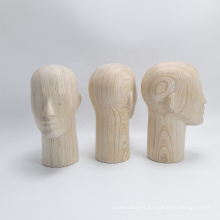 2019 New arrival natural wood head mannequin, true wood mannequin, solid wood mannequin.